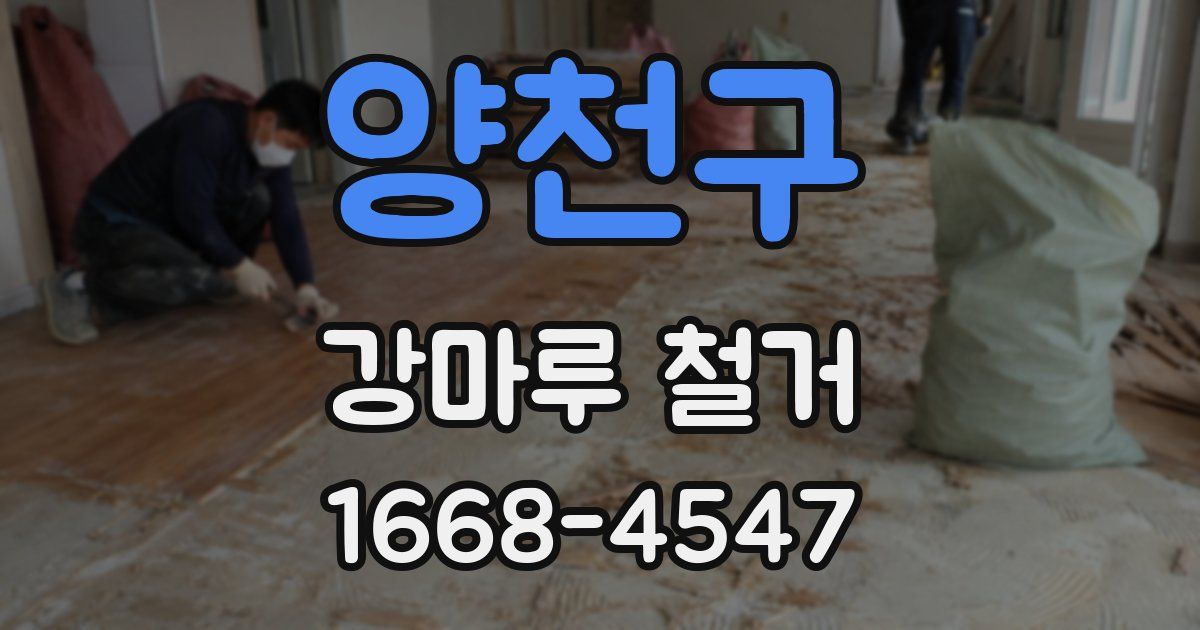 양천구 강마루 철거