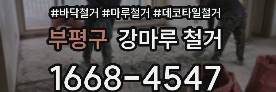 부평구 강마루 철거