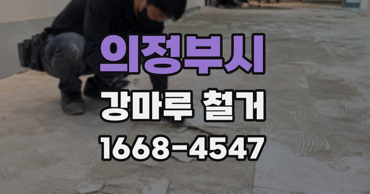 의정부시 강마루 철거