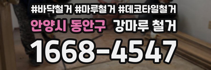 안양시 동안구 강마루 철거