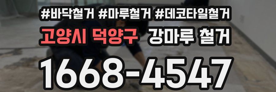 고양시 덕양구 강마루 철거
