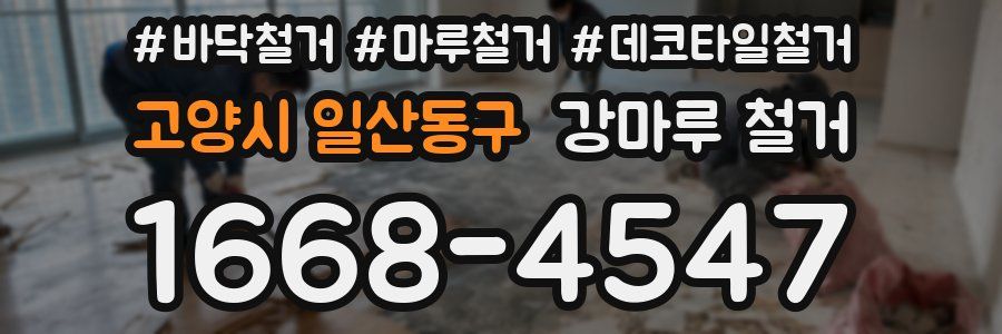 고양시 일산동구 강마루 철거