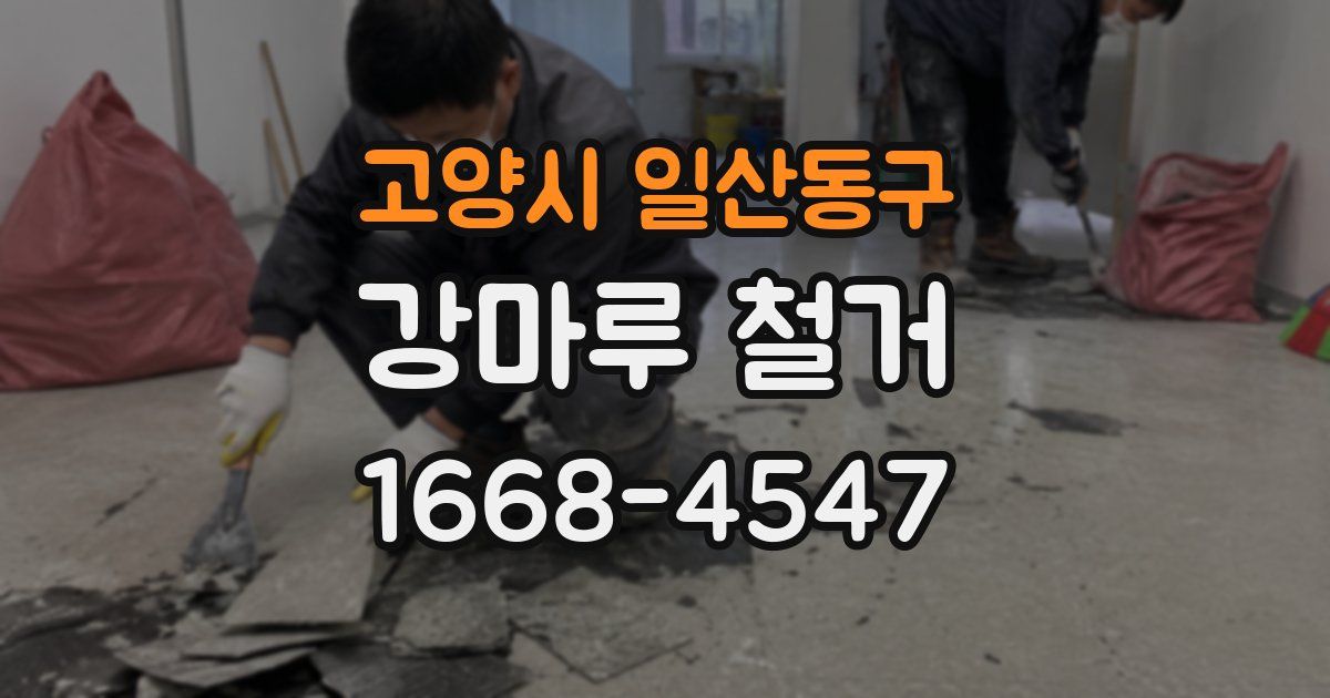 고양시 일산동구 강마루 철거