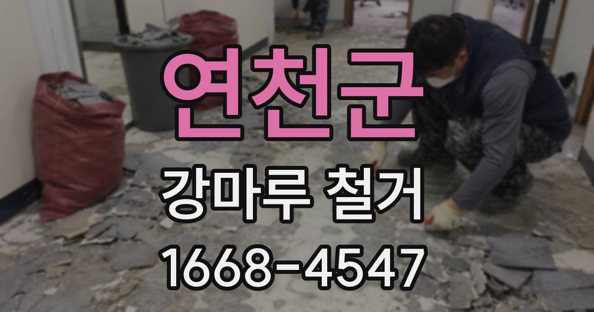 연천군 강마루 철거