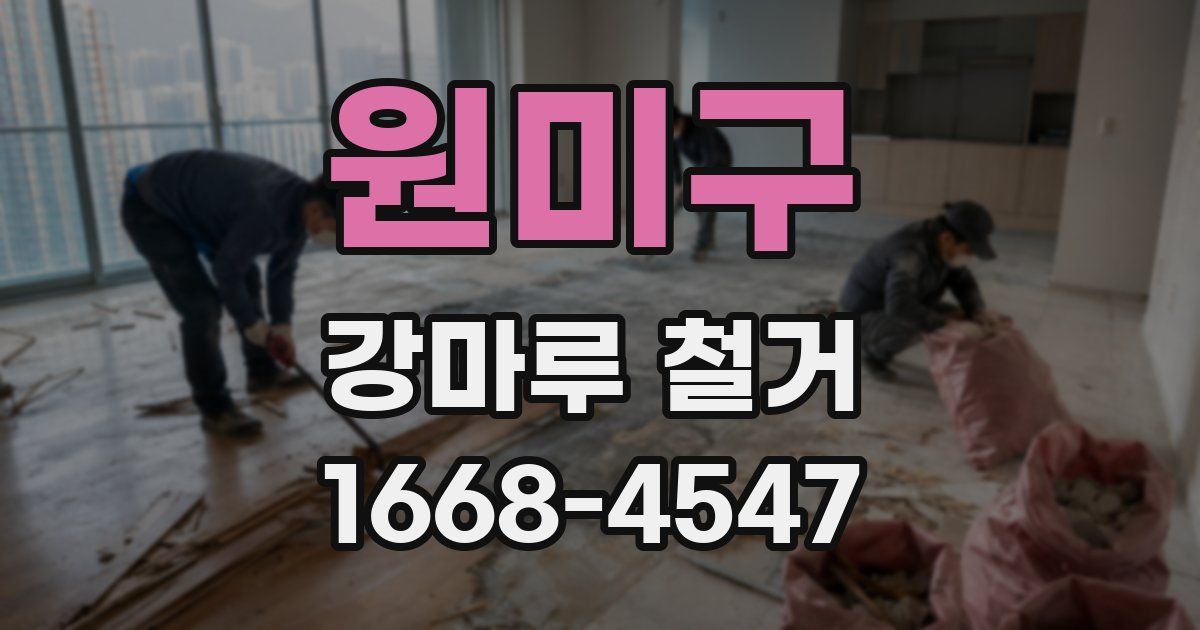 원미구 강마루 철거