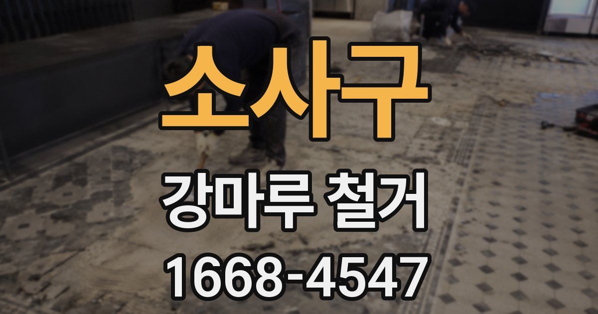 소사구 강마루 철거