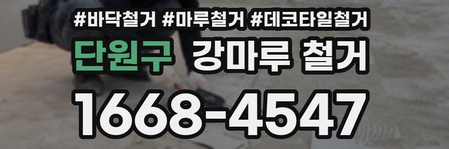단원구 강마루 철거