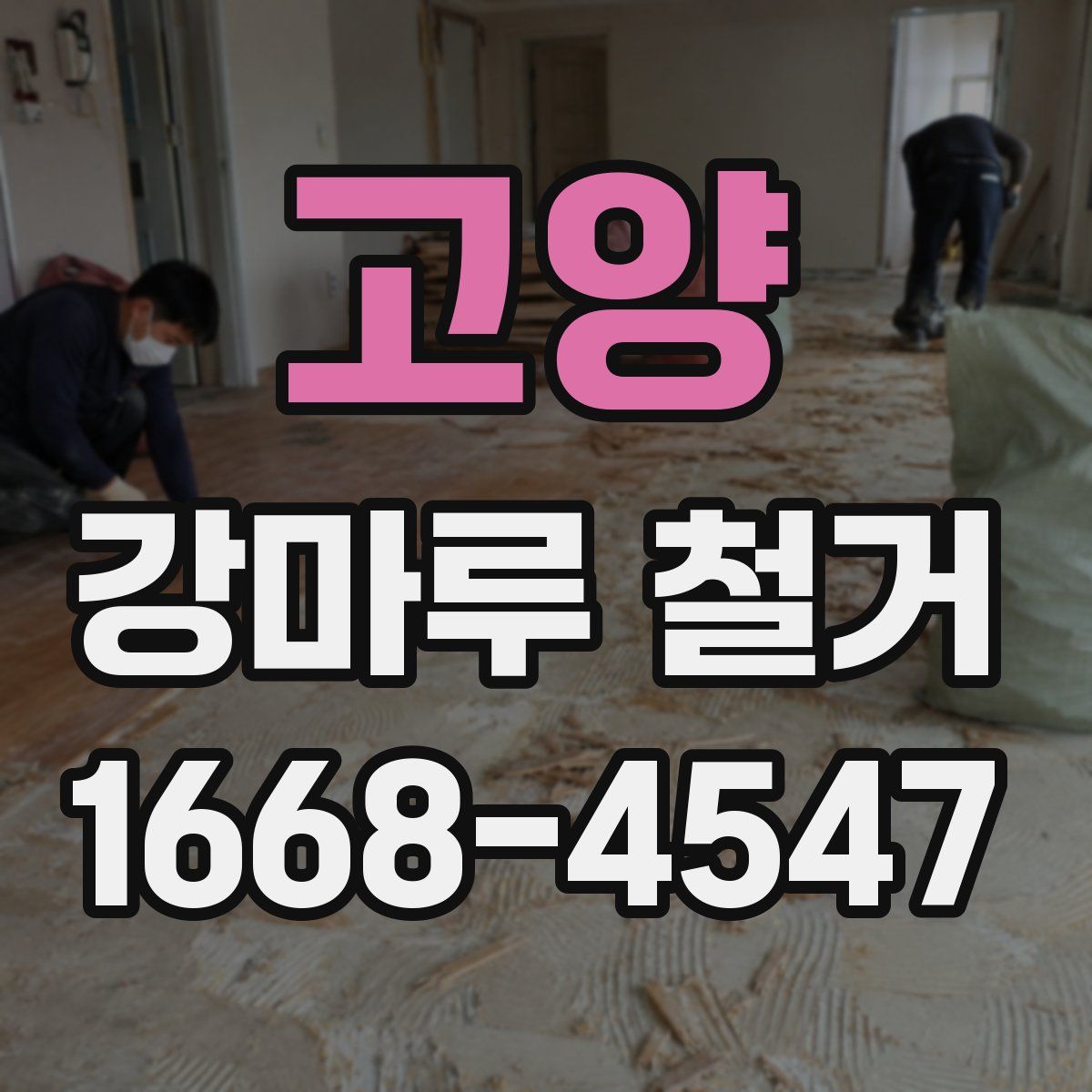 고양 강마루 철거