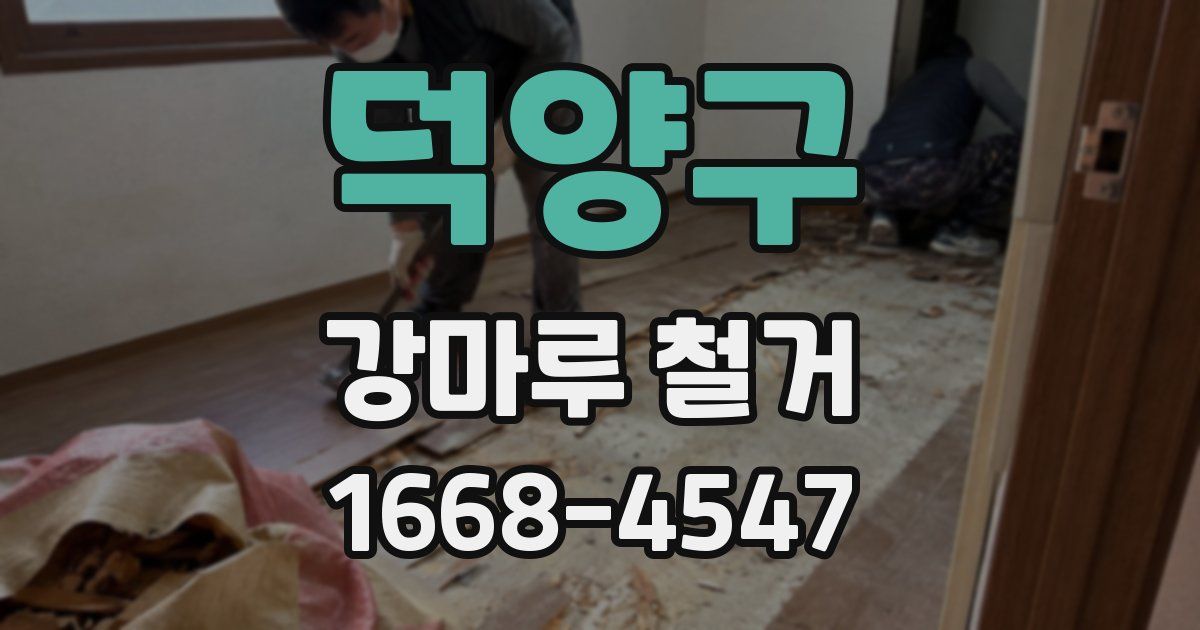 덕양구 강마루 철거