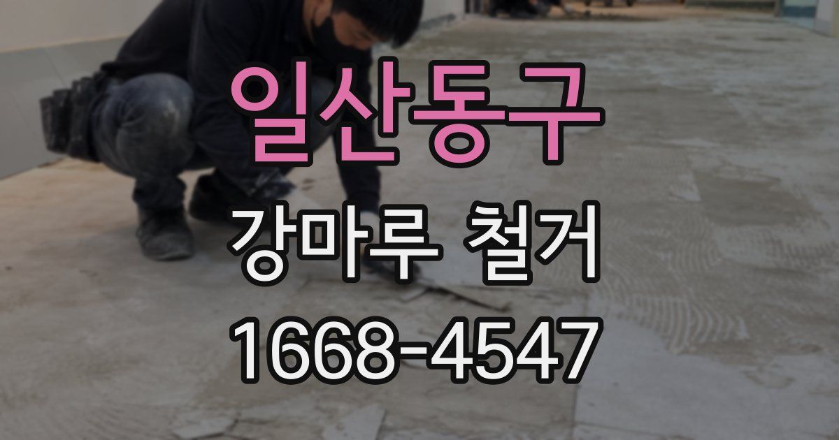 일산동구 강마루 철거