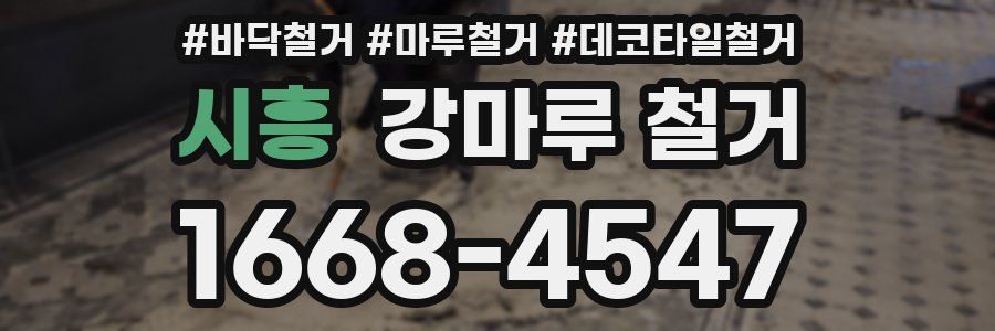 시흥 강마루 철거