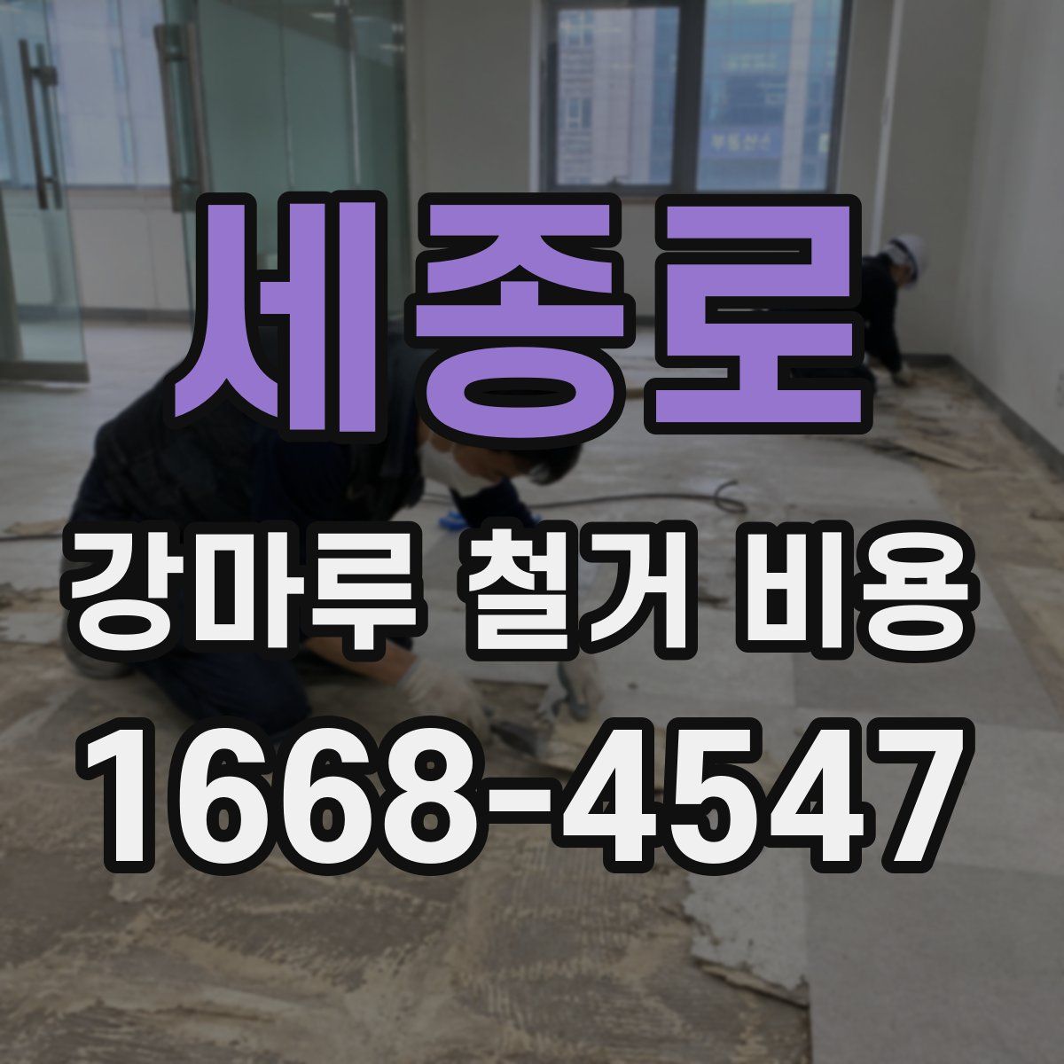 세종로 강마루 철거 비용