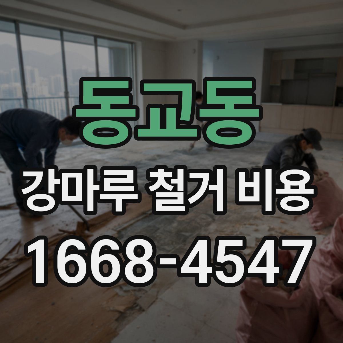 동교동 강마루 철거 비용