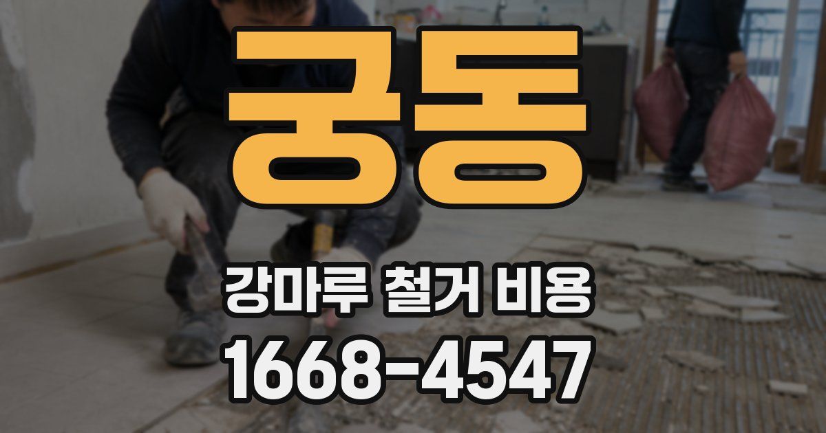 궁동 강마루 철거 비용