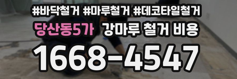 당산동5가 강마루 철거 비용