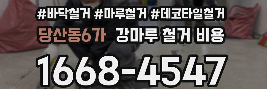 당산동6가 강마루 철거 비용