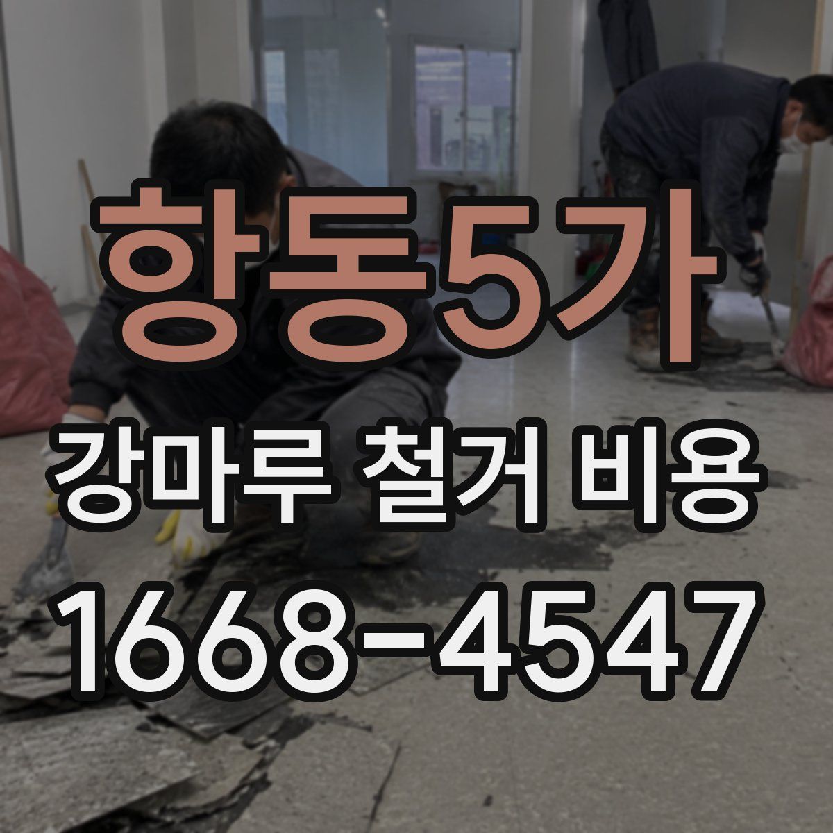 항동5가 강마루 철거 비용