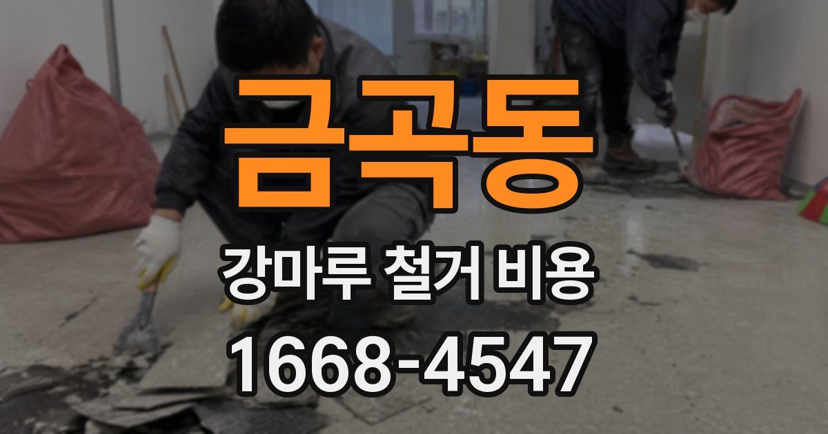 금곡동 강마루 철거 비용