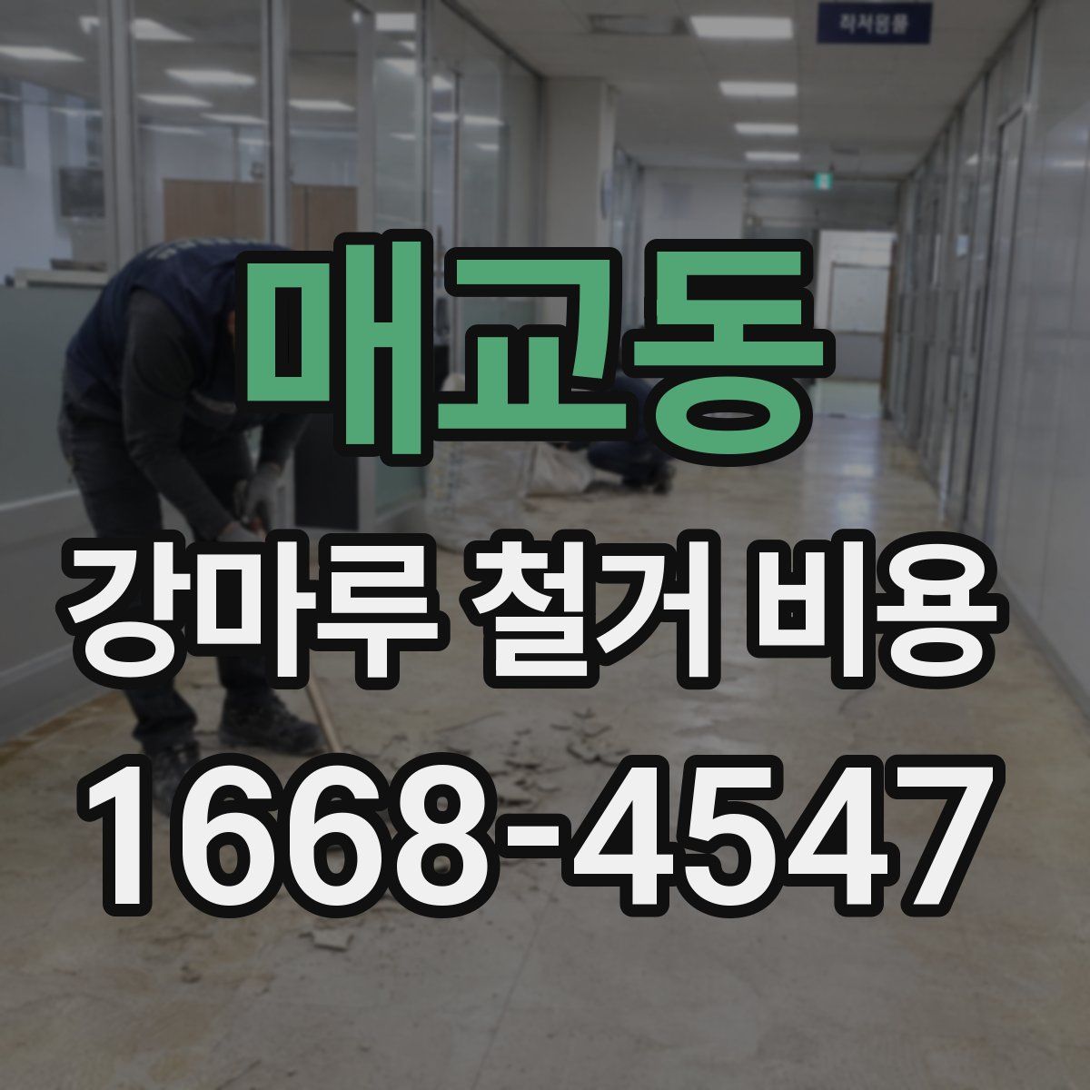 매교동 강마루 철거 비용