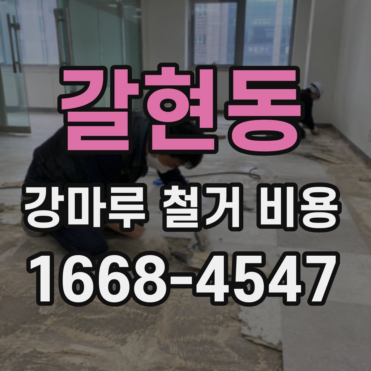 갈현동 강마루 철거 비용
