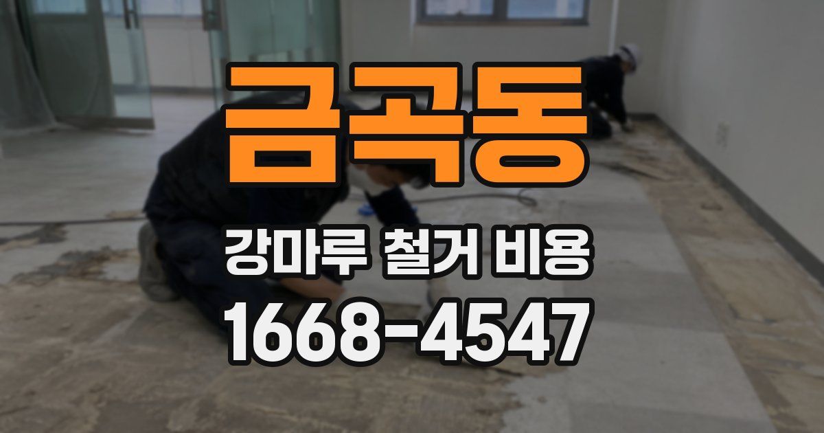금곡동 강마루 철거 비용