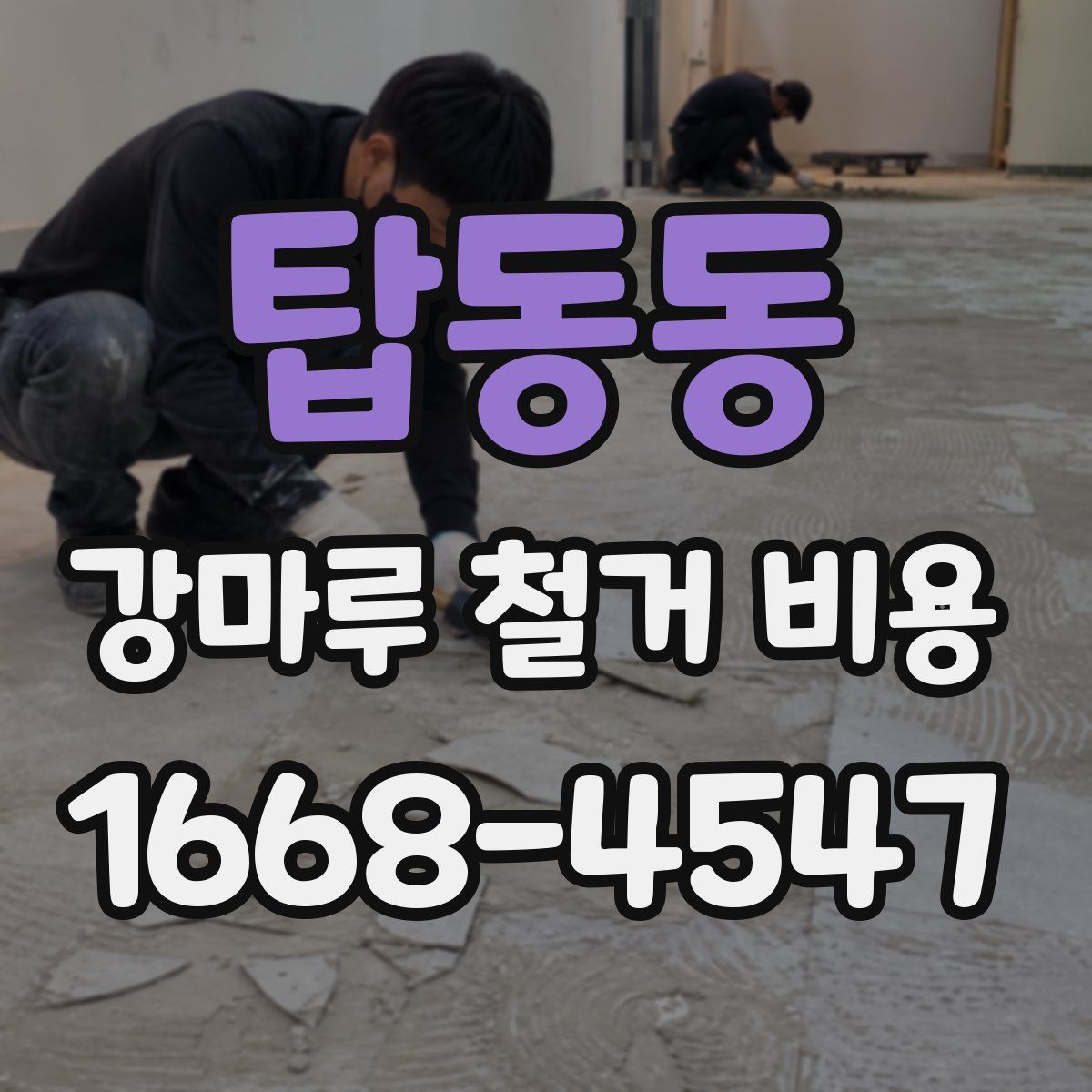 탑동동 강마루 철거 비용