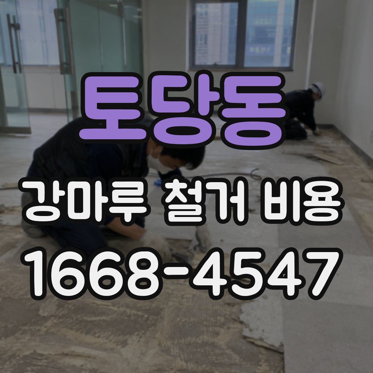 토당동 강마루 철거 비용