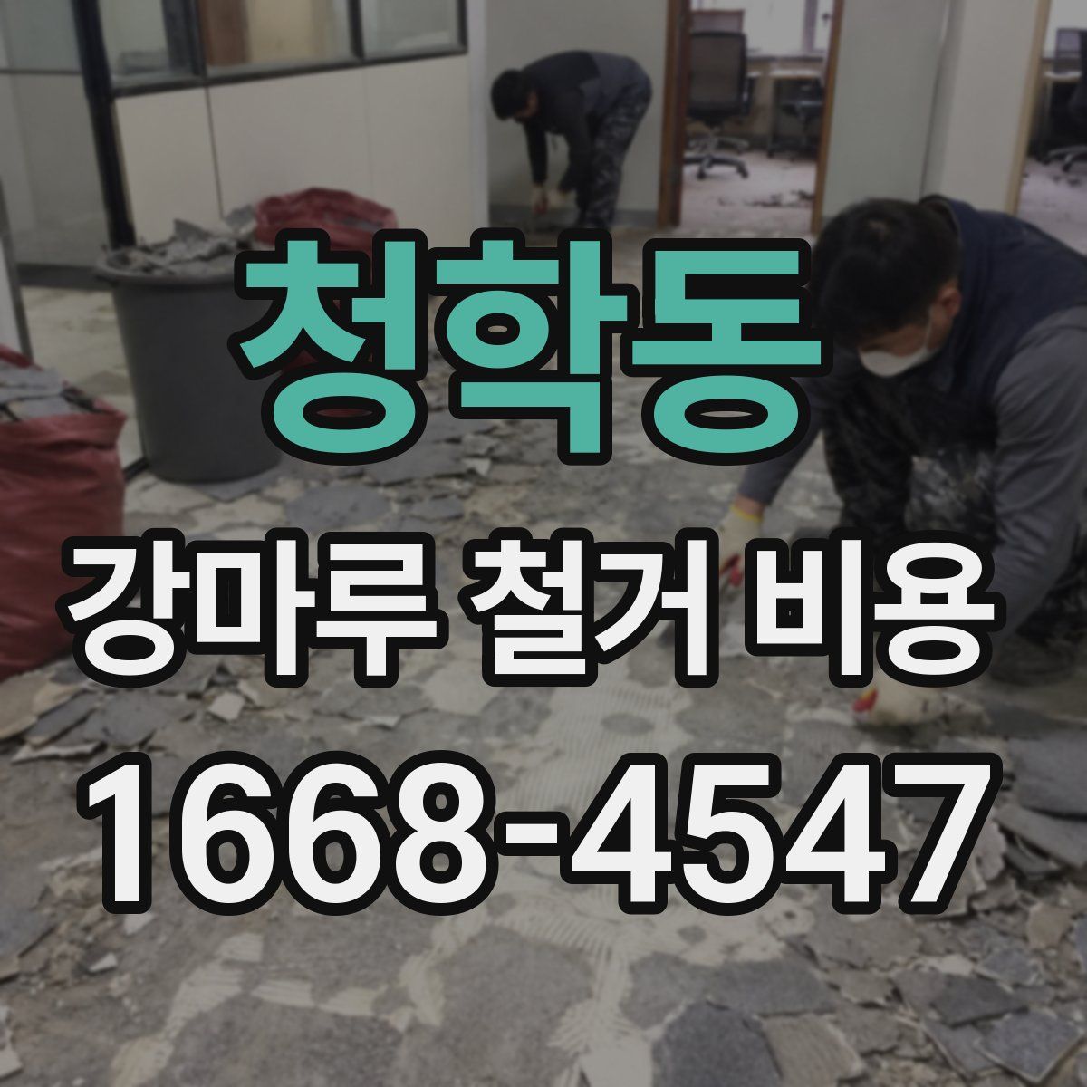 청학동 강마루 철거 비용