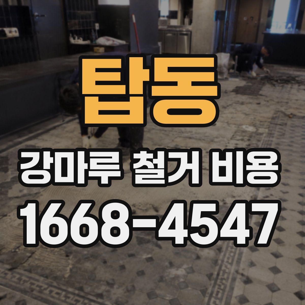 탑동 강마루 철거 비용