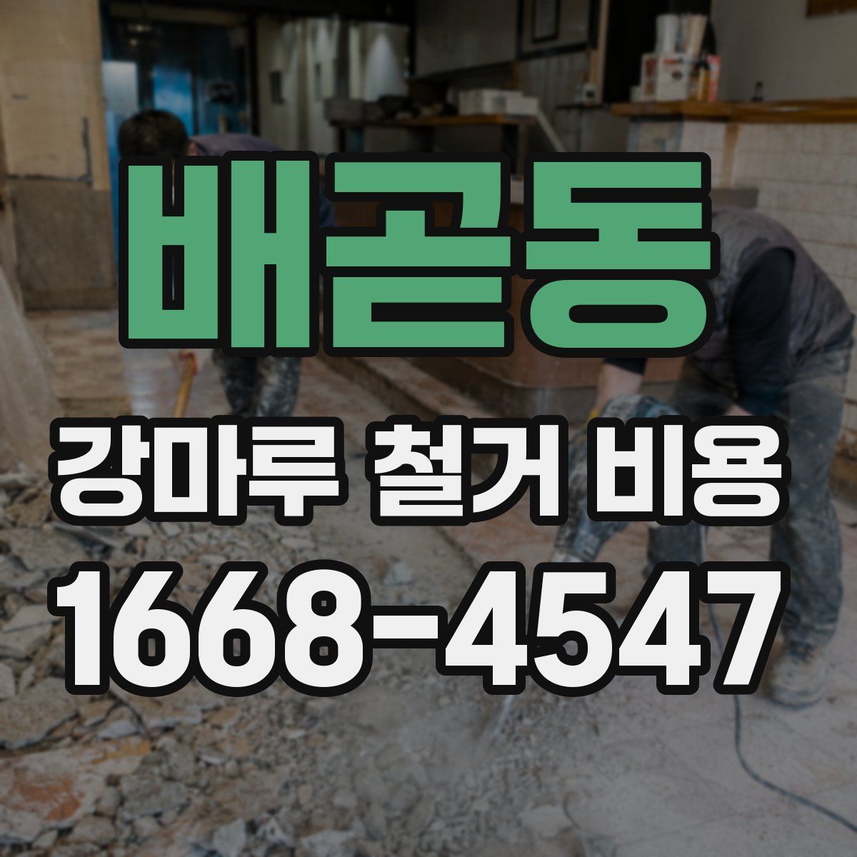 배곧동 강마루 철거 비용