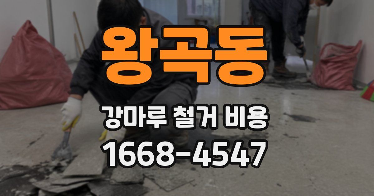 왕곡동 강마루 철거 비용
