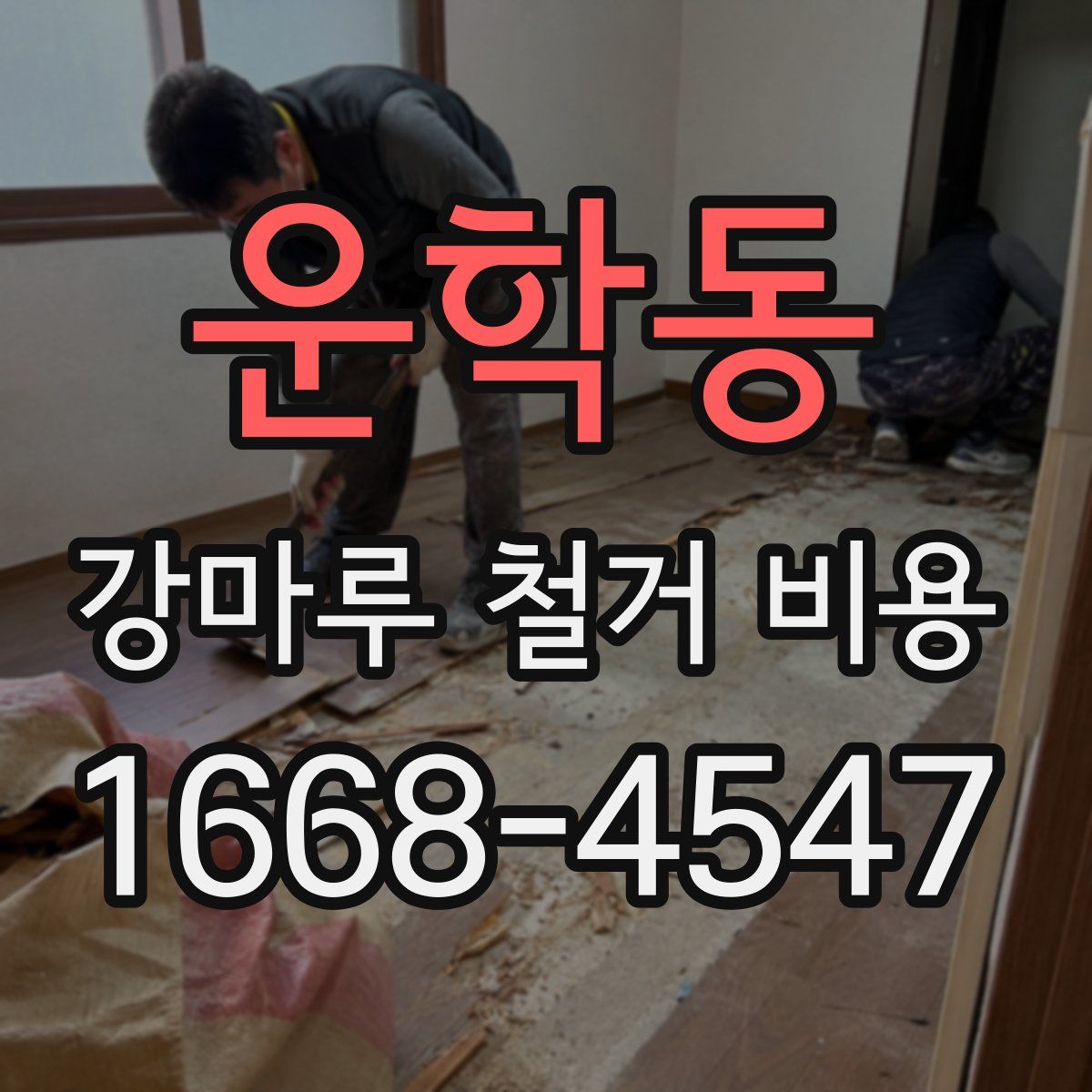 운학동 강마루 철거 비용