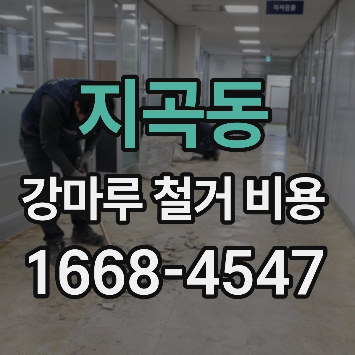 지곡동 강마루 철거 비용