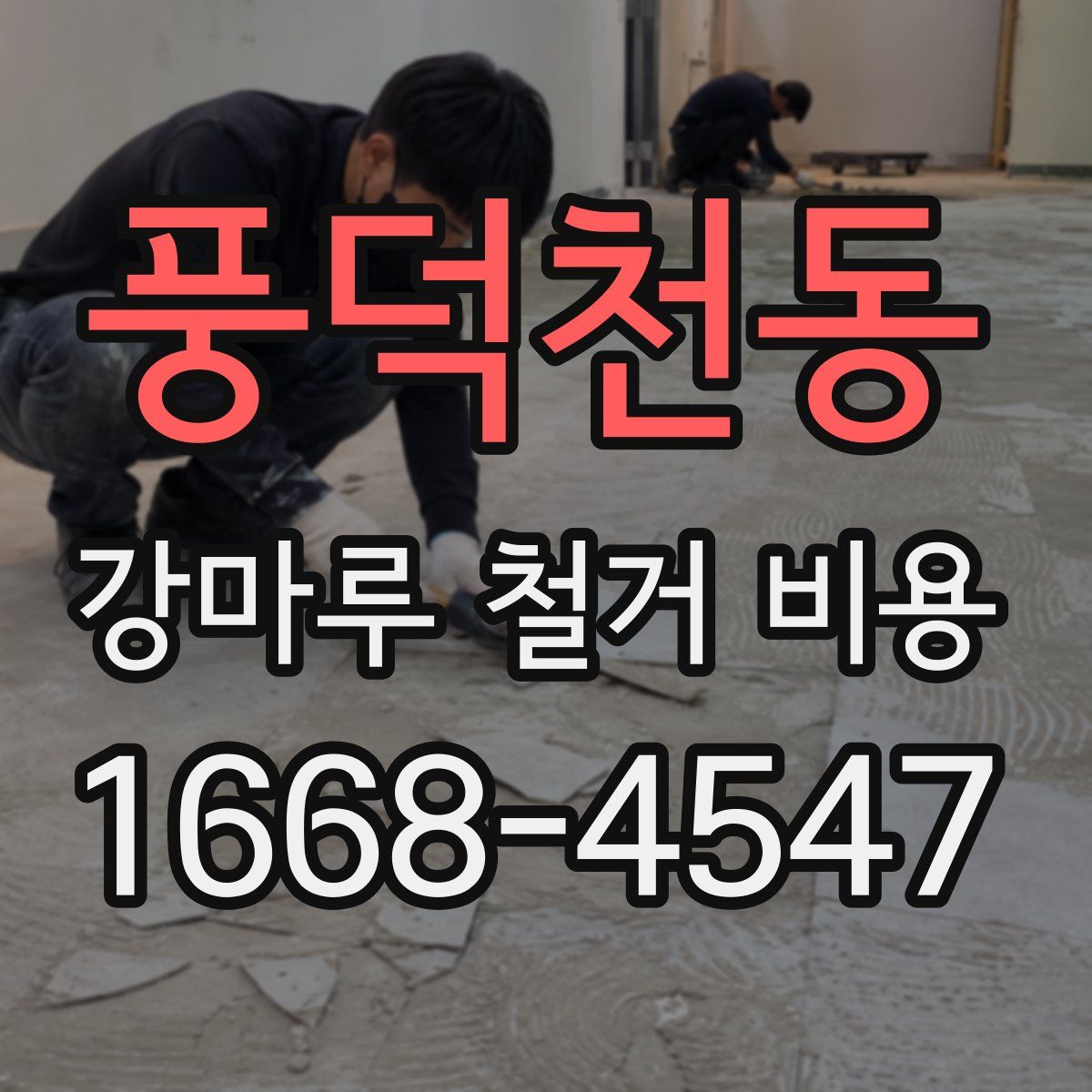 풍덕천동 강마루 철거 비용