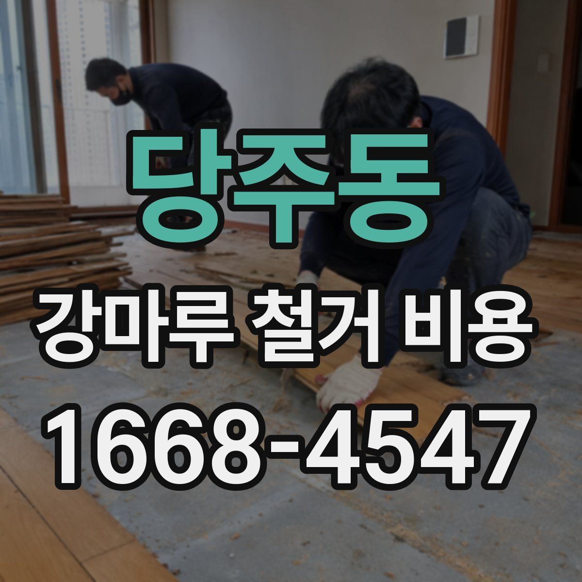 당주동 강마루 철거 비용