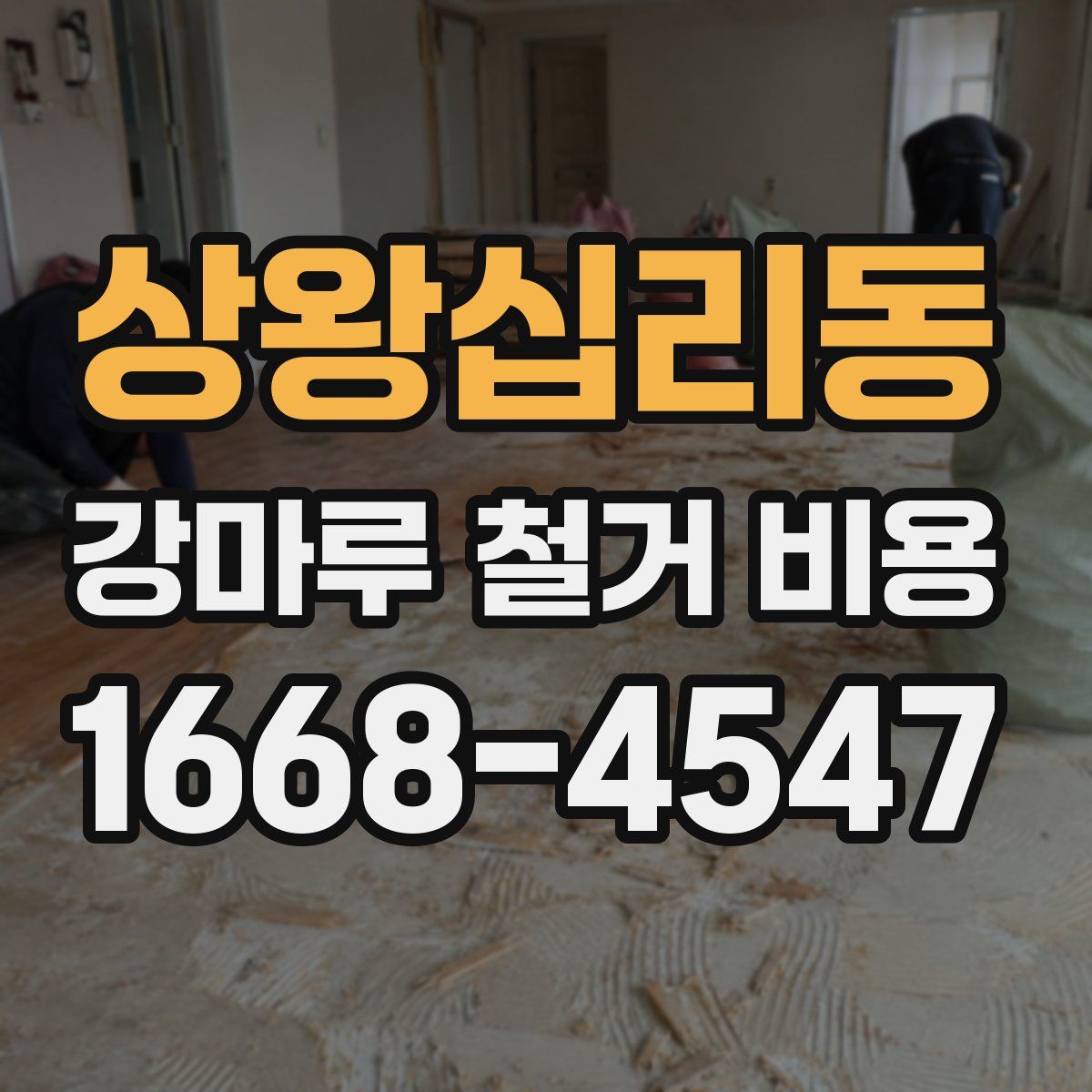 상왕십리동 강마루 철거 비용