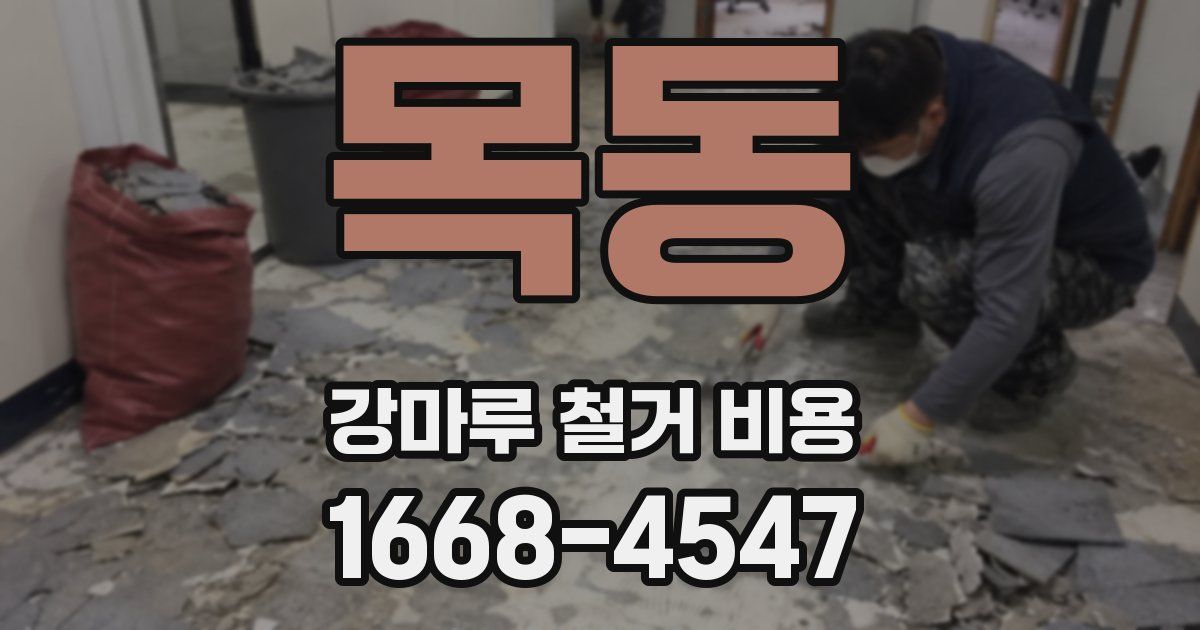 목동 강마루 철거 비용