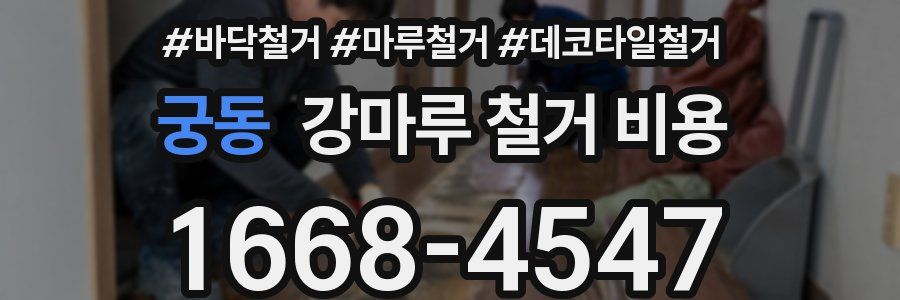 궁동 강마루 철거 비용