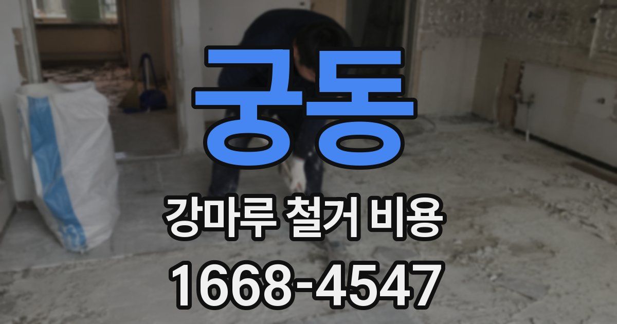 궁동 강마루 철거 비용