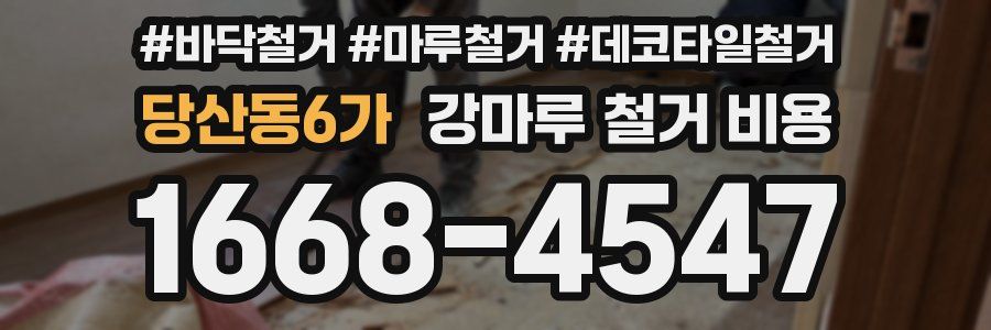 당산동6가 강마루 철거 비용