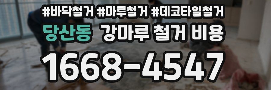 당산동 강마루 철거 비용
