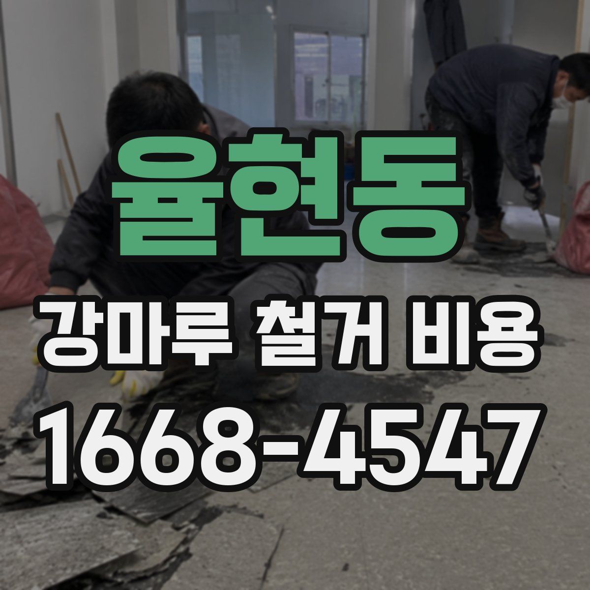 율현동 강마루 철거 비용
