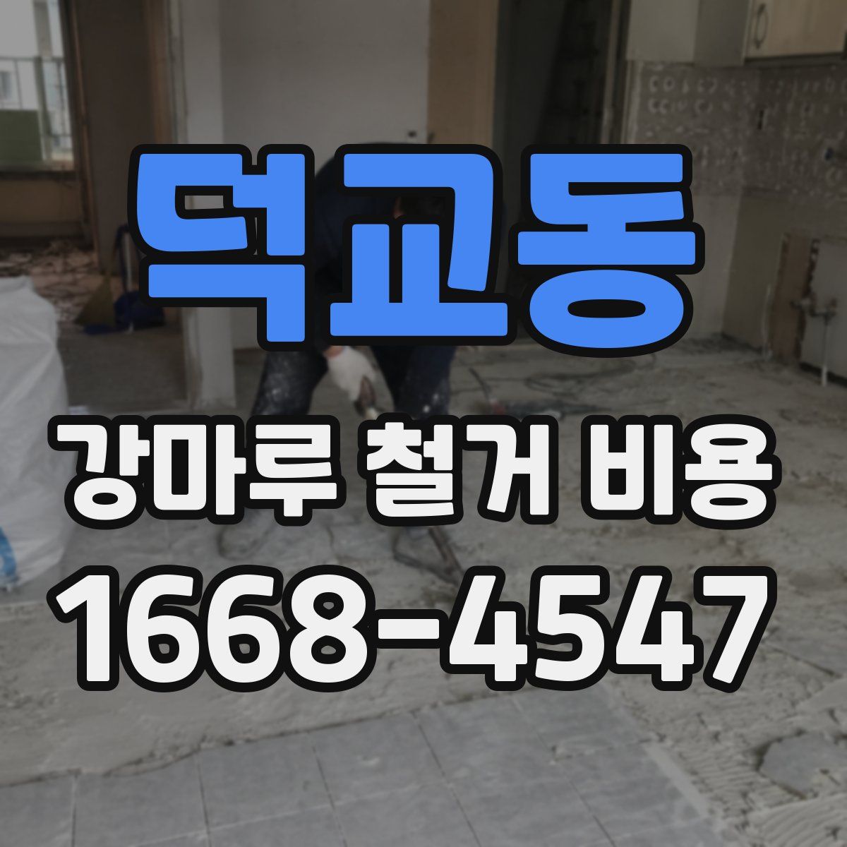 덕교동 강마루 철거 비용