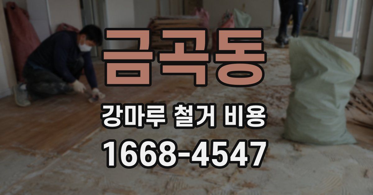 금곡동 강마루 철거 비용