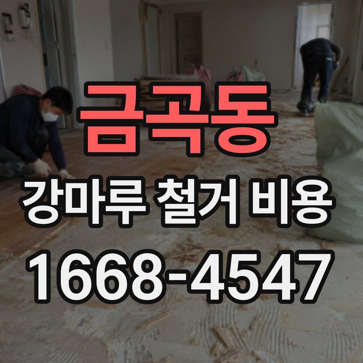 금곡동 강마루 철거 비용