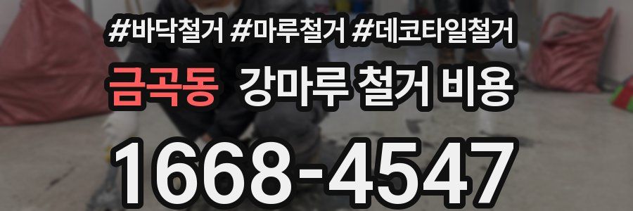 금곡동 강마루 철거 비용