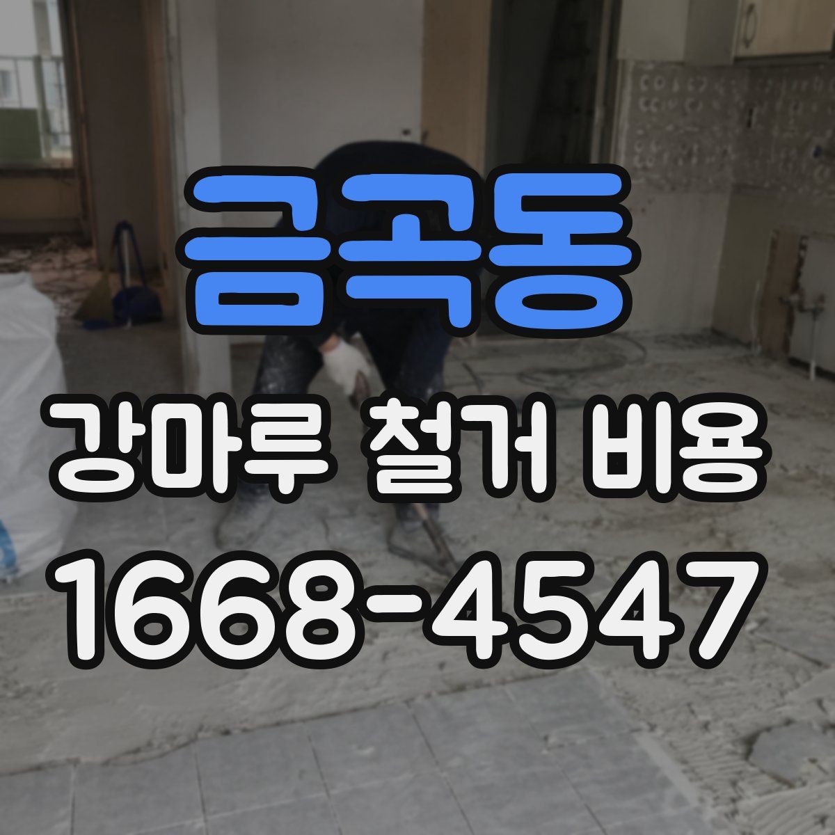 금곡동 강마루 철거 비용