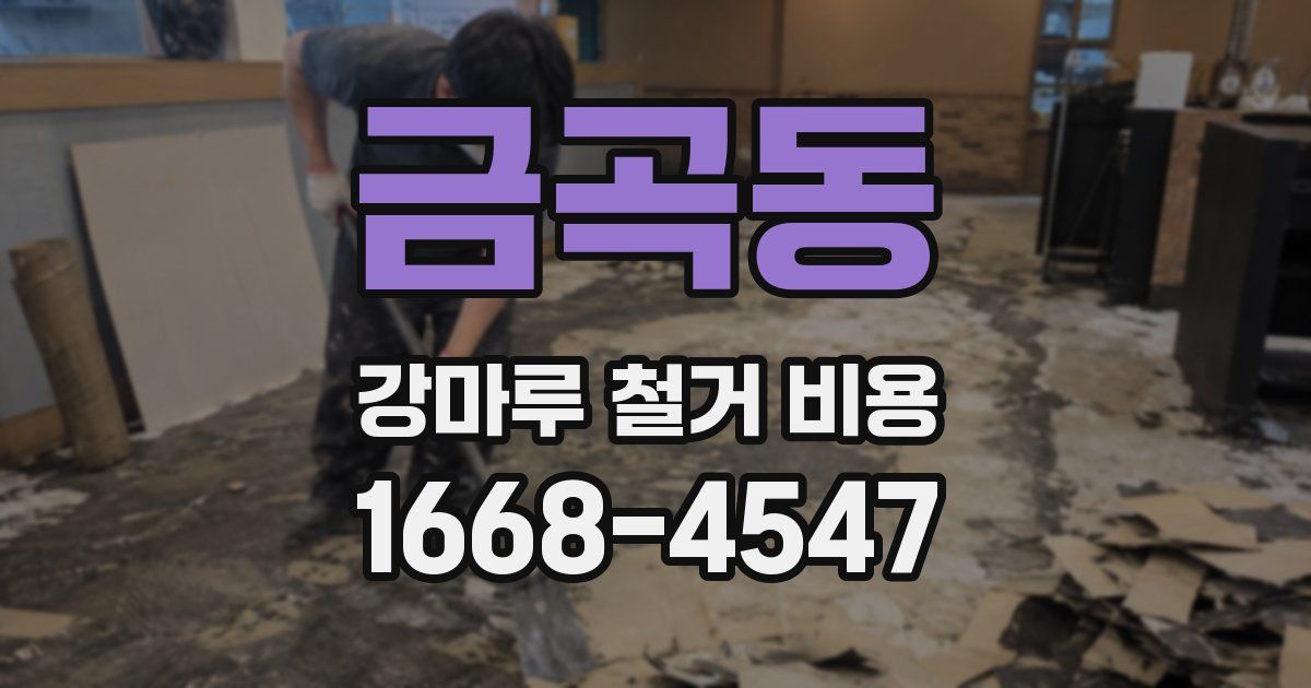 금곡동 강마루 철거 비용