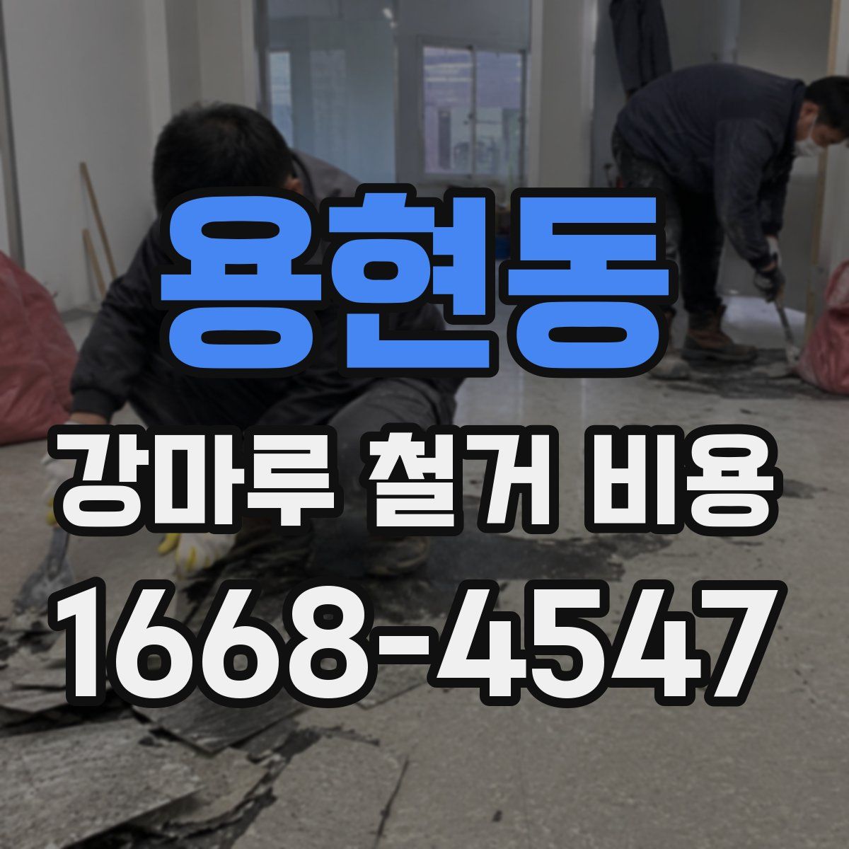 용현동 강마루 철거 비용