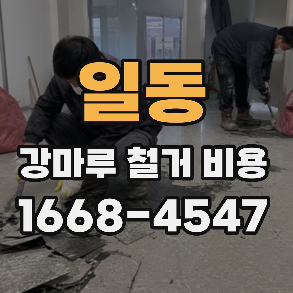 일동 강마루 철거 비용